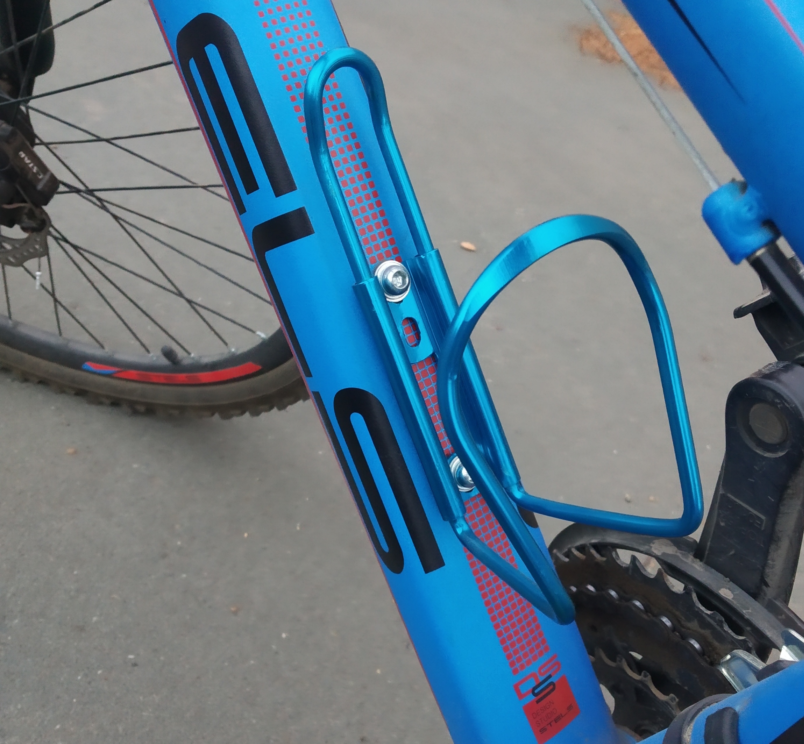 Фотография покупателя товара Флягодержатель Dream Bike, алюминий, цвет синий, без крепёжных болтов - Фото 1