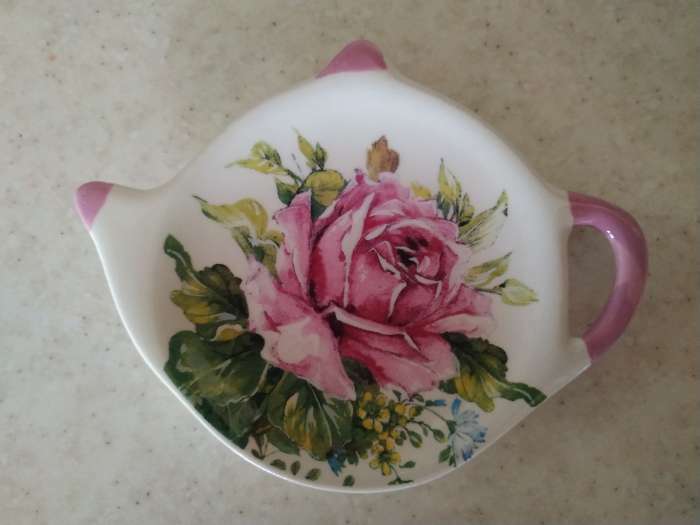 Фотография покупателя товара Подставка под чайный пакетик Доляна «Роза», 12×9 см