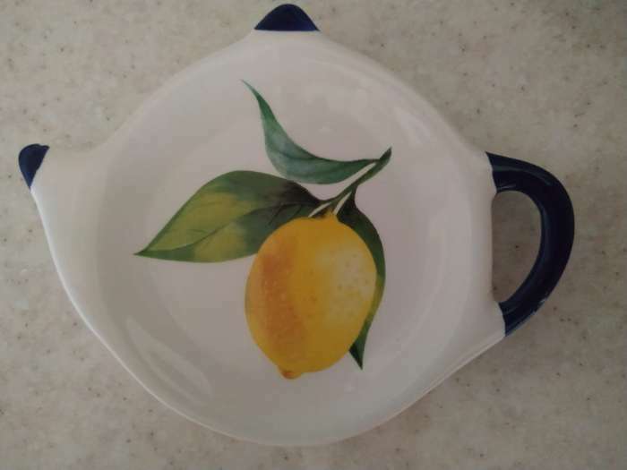 Фотография покупателя товара Подставка под чайный пакетик Доляна «Лимон», 12×9 см