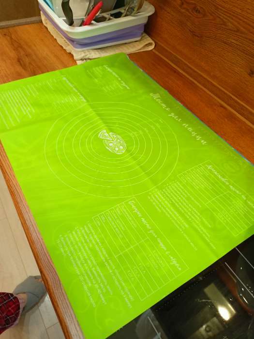 Фотография покупателя товара Силиконовый коврик для выпечки «Идеальное тесто», 64 х 45 см - Фото 5