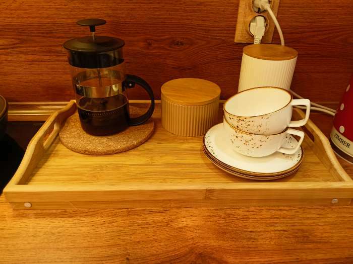Фотография покупателя товара Столик - поднос для завтрака с ручками, складной, бамбук