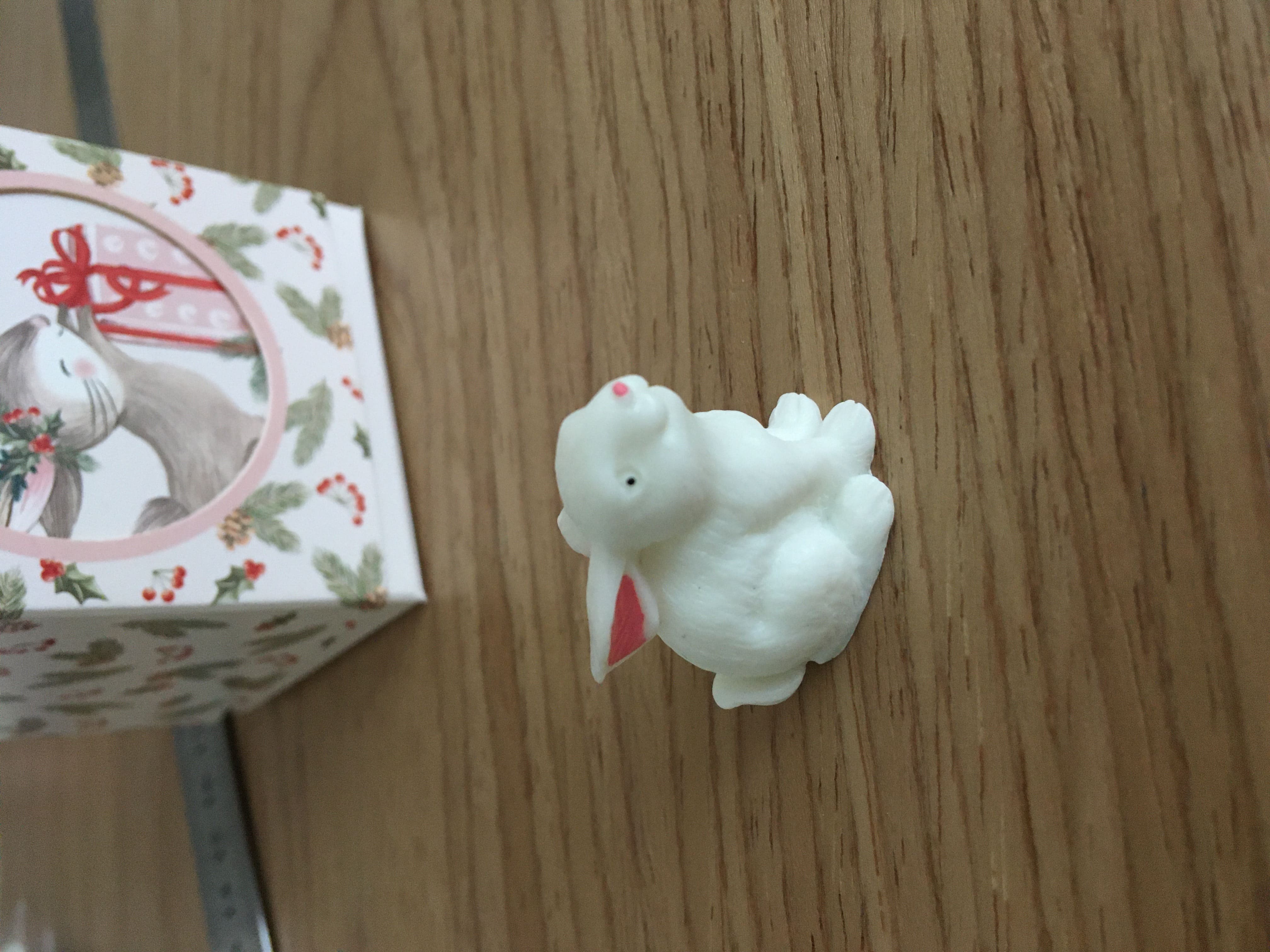 Фотография покупателя товара Миниатюра кукольная «Милый зайчик», размер: 1,7 × 2,7 × 3 см - Фото 4