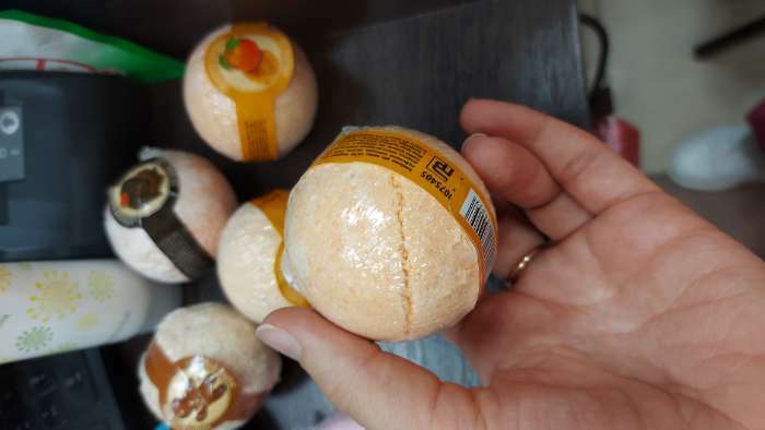 Фотография покупателя товара Бомбочка для ванны 120 г, аромат мандарин, КЛАДОВАЯ КРАСОТЫ - Фото 4