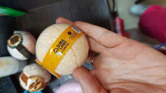 Фотография покупателя товара Бомбочка для ванны 120 г, аромат мандарина, КЛАДОВАЯ КРАСОТЫ