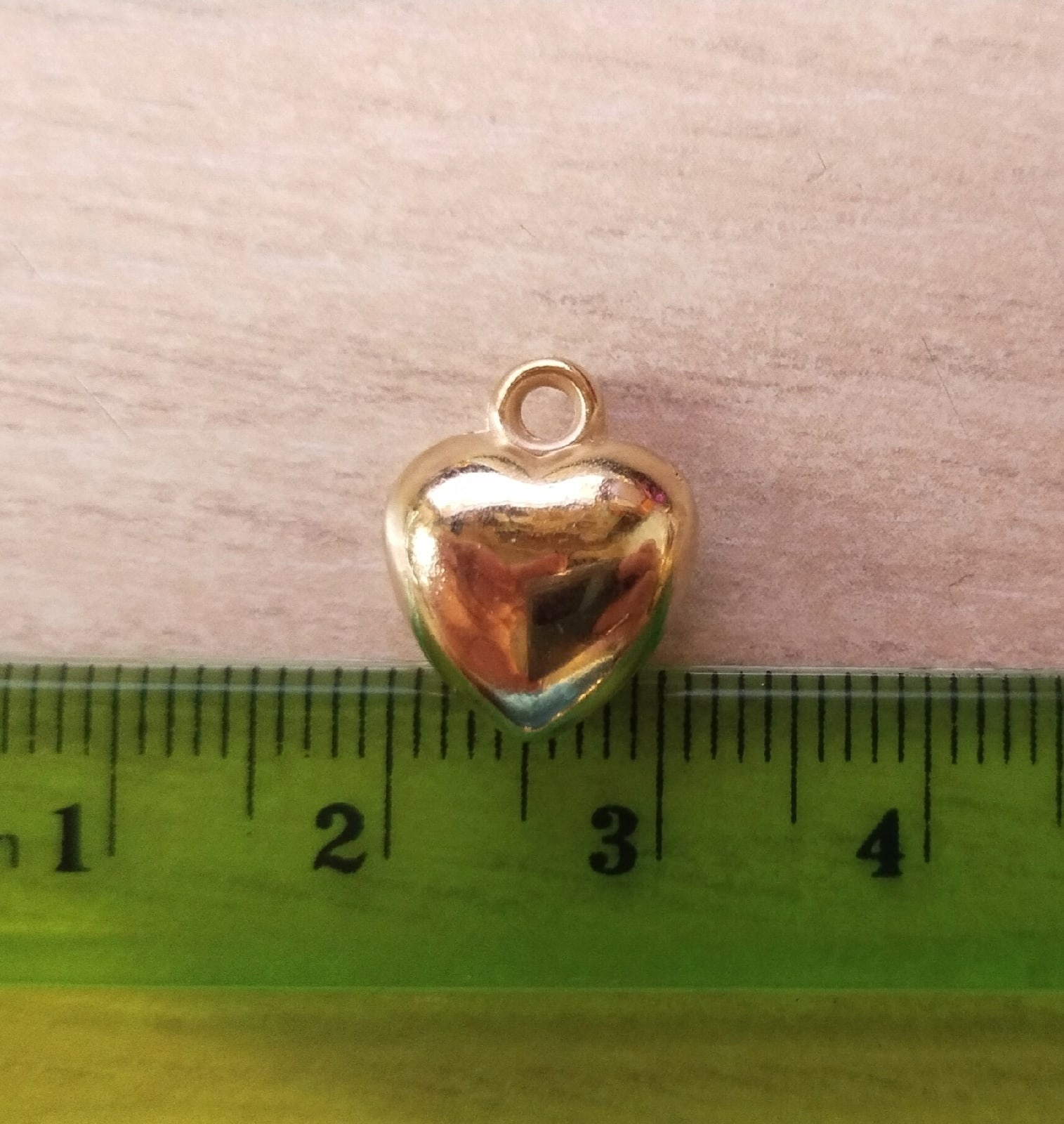 Фотография покупателя товара Подвеска ""Сердце"", цвет золото 12х15 мм
