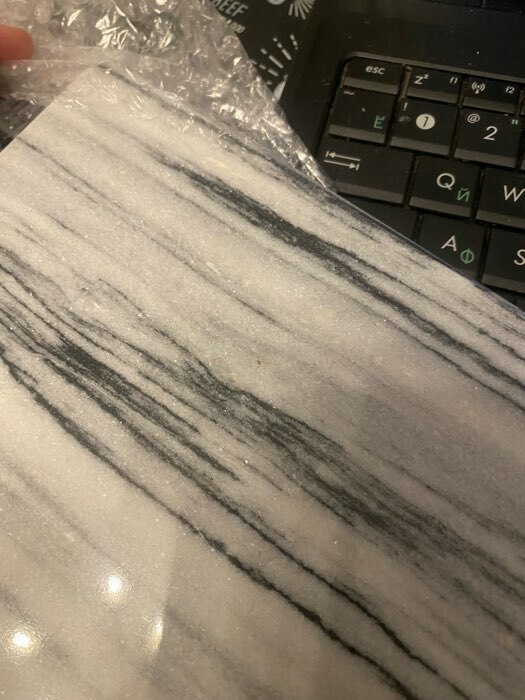 Фотография покупателя товара Доска для подачи Magistro Graystone, 38×18 см, из мрамора, цвет серый