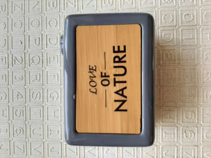 Фотография покупателя товара Дозатор для моющего средства с подставкой для губки SAVANNA «Природа», 500 мл, цвет серый