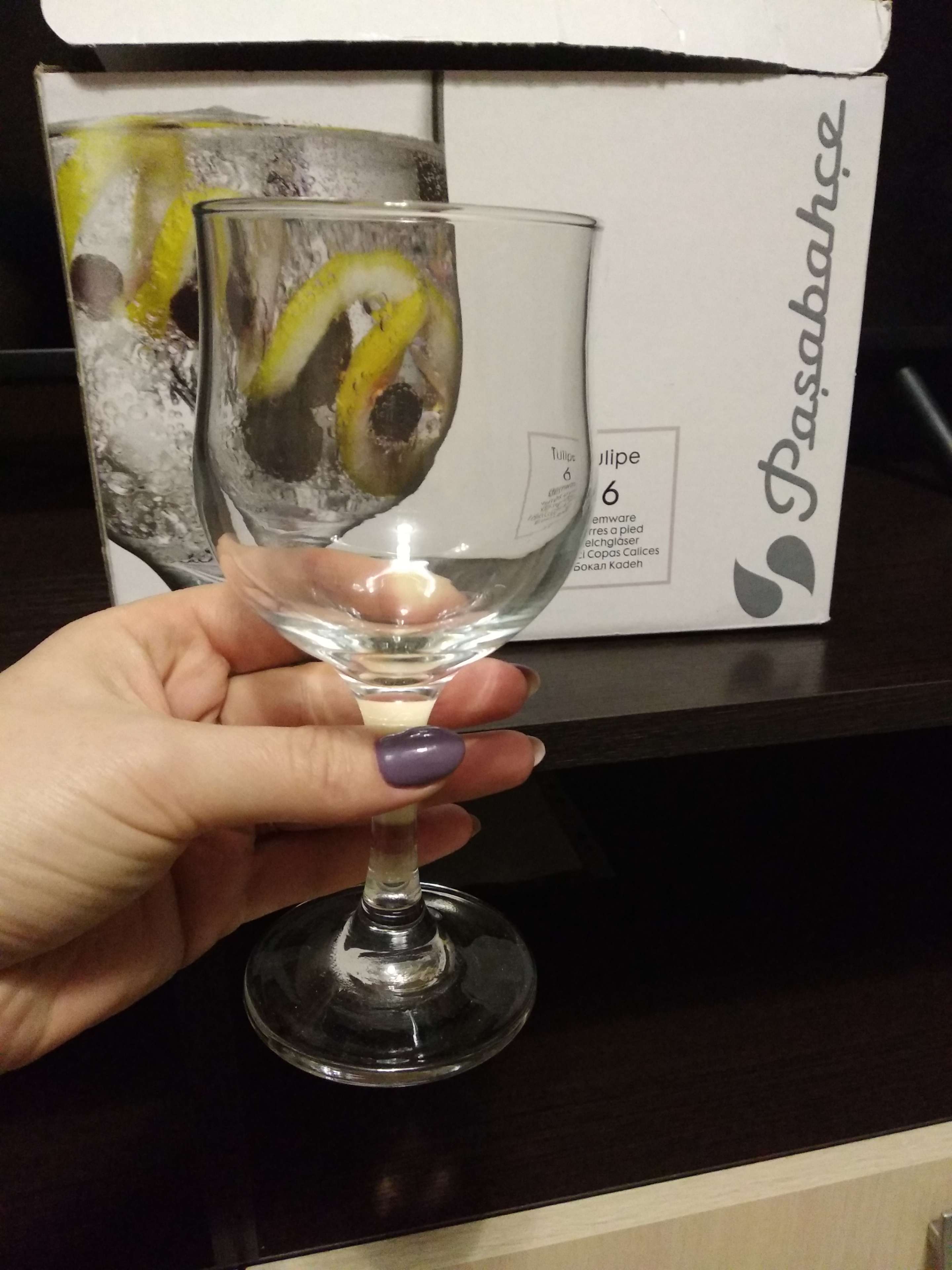 Фотография покупателя товара Набор стеклянных бокалов для вина Tulipe, 315 мл, 6 шт - Фото 2