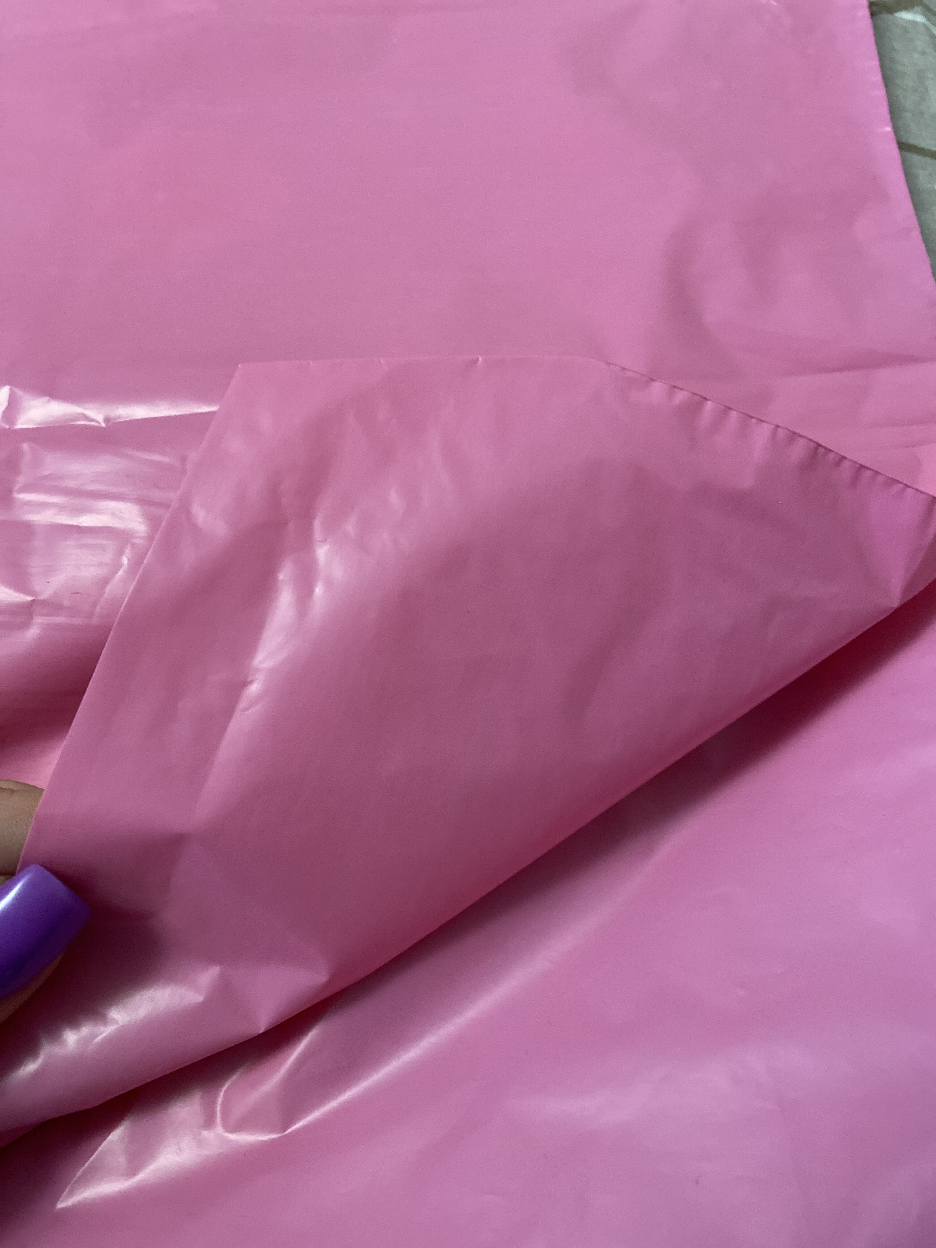 Фотография покупателя товара Пакет полиэтиленовый с вырубной ручкой, Розовый 30-40 См, 30 мкм - Фото 4