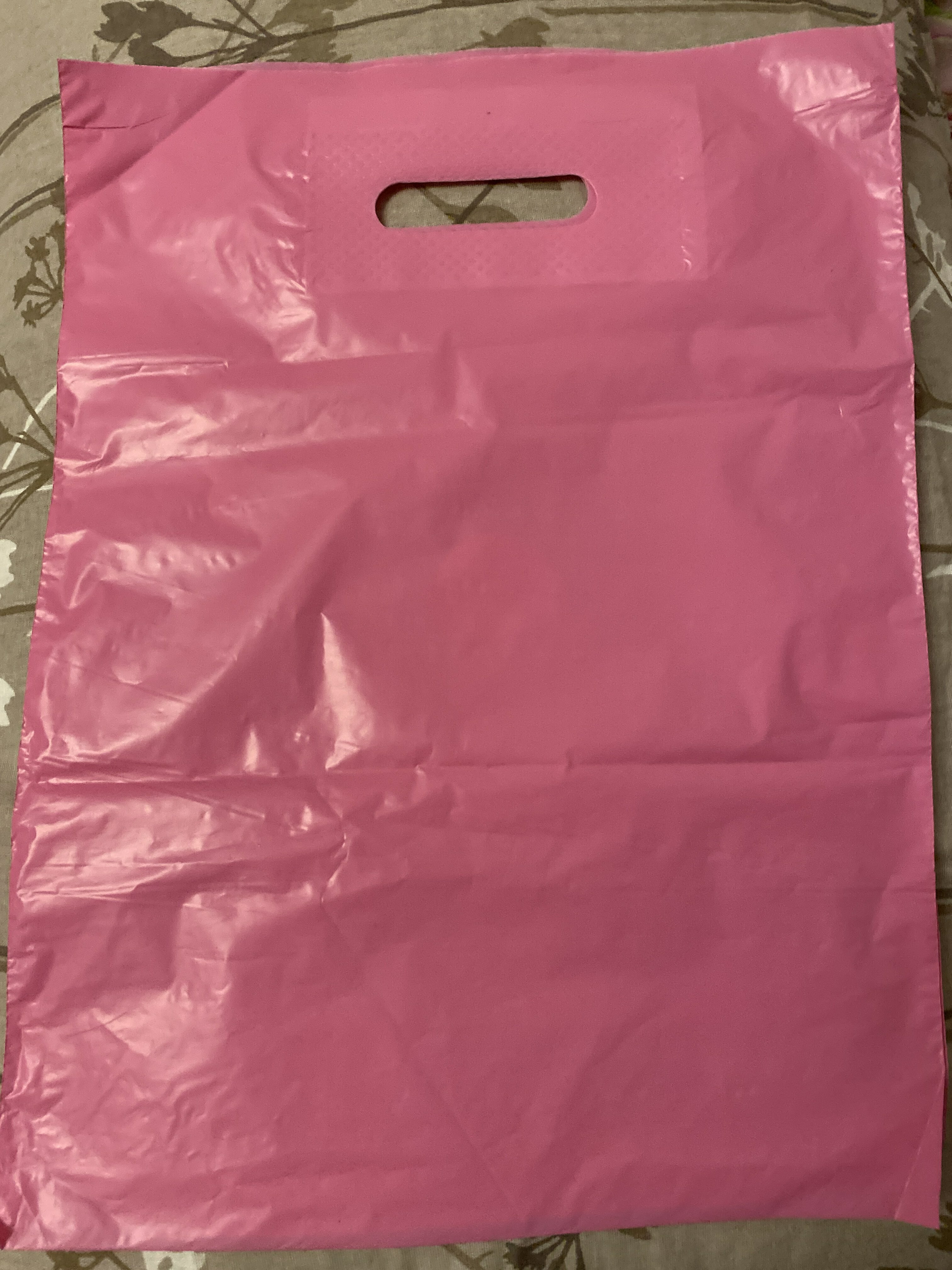 Фотография покупателя товара Пакет полиэтиленовый с вырубной ручкой, Розовый 30-40 См, 30 мкм - Фото 1