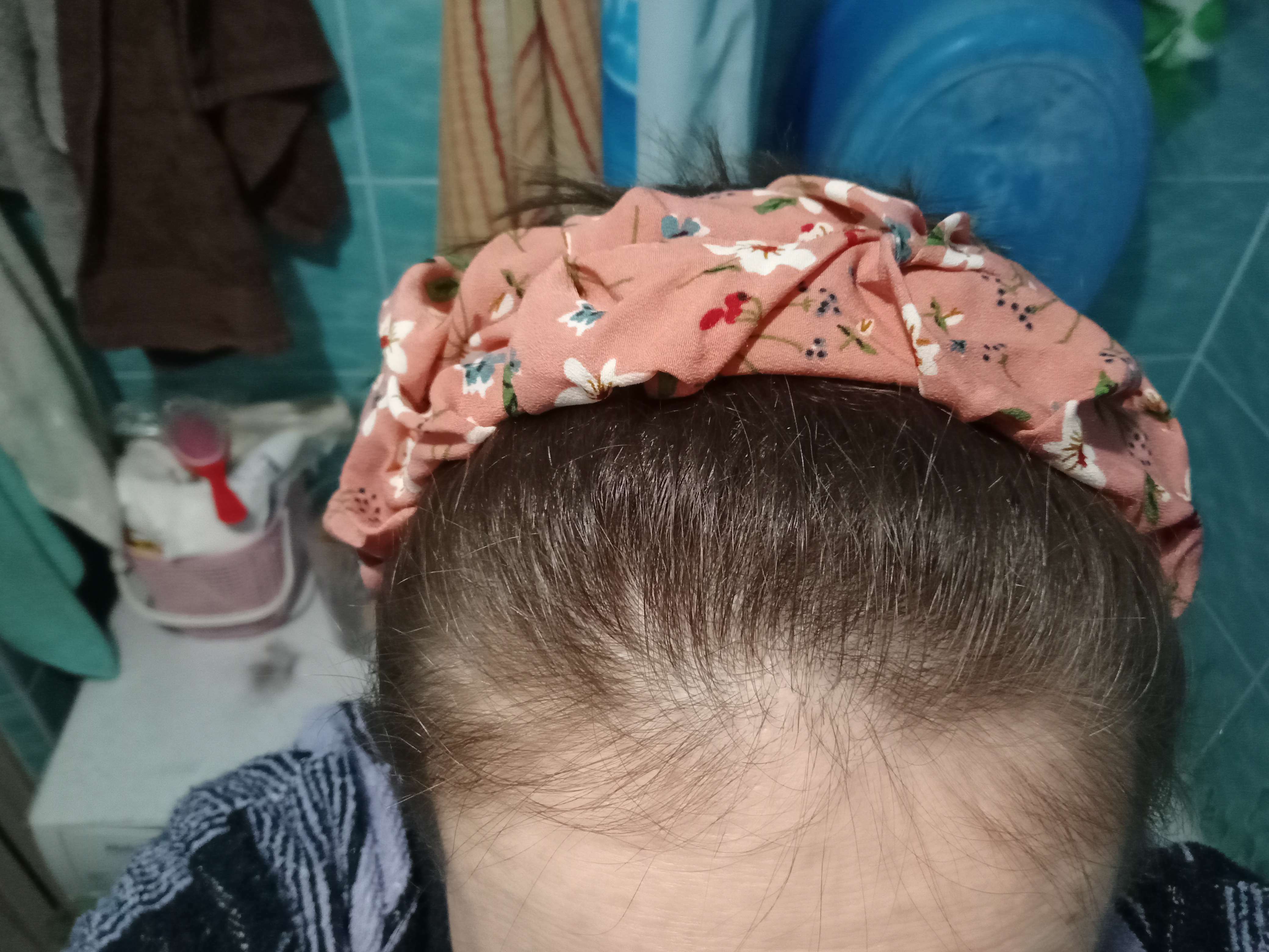 Фотография покупателя товара Ободок для волос "Юнона" цветочки, 5 см, синий - Фото 8