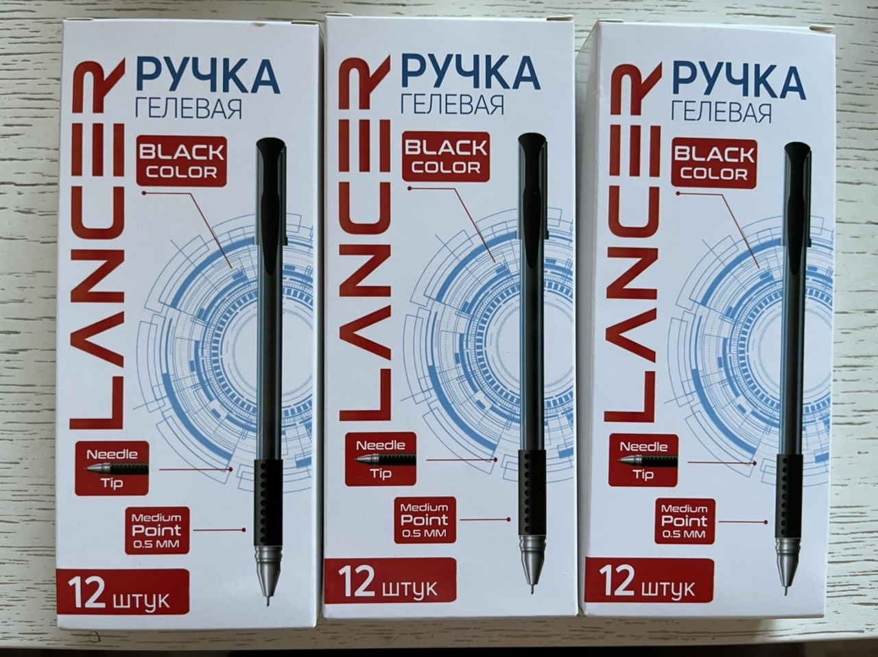 Фотография покупателя товара Ручка гелевая, 0.5 мм, чёрный стержень, прозрачный корпус, с резиновым держателем