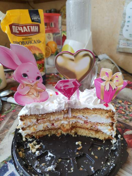 Фотография покупателя товара Украшение для торта «1 годик» - Фото 2