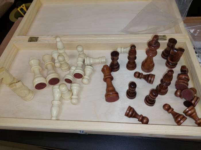 Фотография покупателя товара Шахматы деревянные гроссмейстерские, турнирные 43 х 43 см, король h-9 см, пешка h-3.5 см - Фото 10