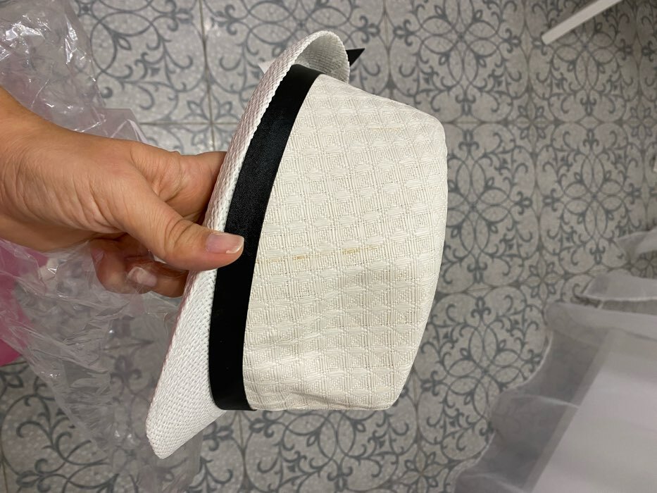 Фотография покупателя товара Шляпа мужская MINAKU "Классика", размер 58, цвет белый - Фото 4