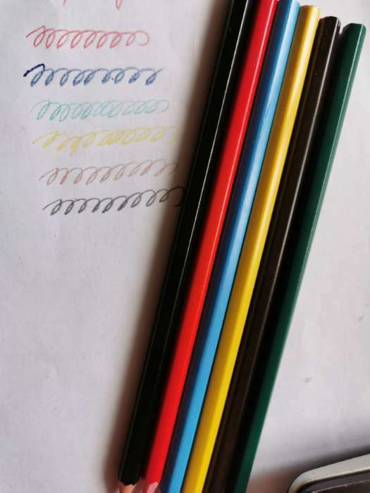 Фотография покупателя товара Карандаши 6 цветов Calligrata, ЭКОНОМ, заточенные, шестигранные, пластиковые, картонная упаковка, европодвес - Фото 8