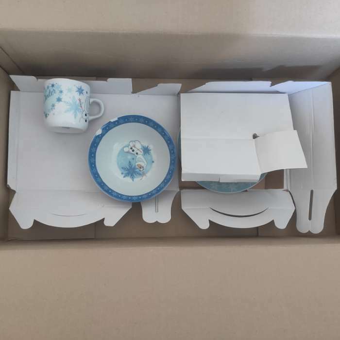 Фотография покупателя товара Набор посуды, 3 предмета: кружка 200 мл, тарелка 17 см, салатник 350 мл, Холодное сердце - Фото 16