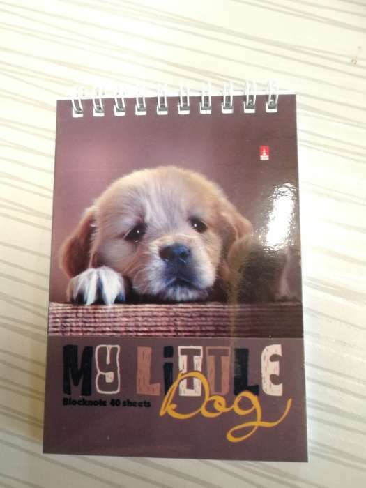 Фотография покупателя товара Блокнот А6, 40 листов на гребне "Собаки", обложка ламинированный картон, МИКС