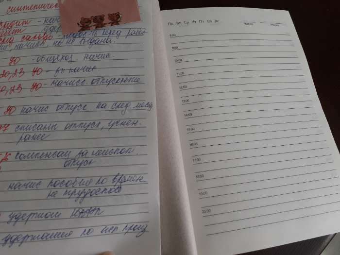Фотография покупателя товара Ежедневник в тонкой обложке А5, 72 листа «Ромашки»