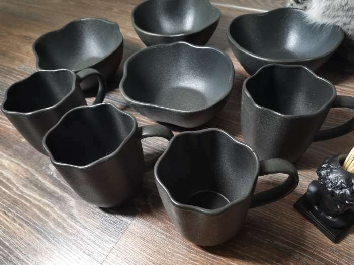 Фотография покупателя товара Кружка чайная керамическая «Синяя», 350 мл - Фото 4