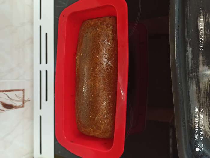 Фотография покупателя товара Форма для выпечки Доляна «Хлеб. Полосы», силикон, 27,5×13,5×7 см (внутренний 23,5×10), цвет персиковый