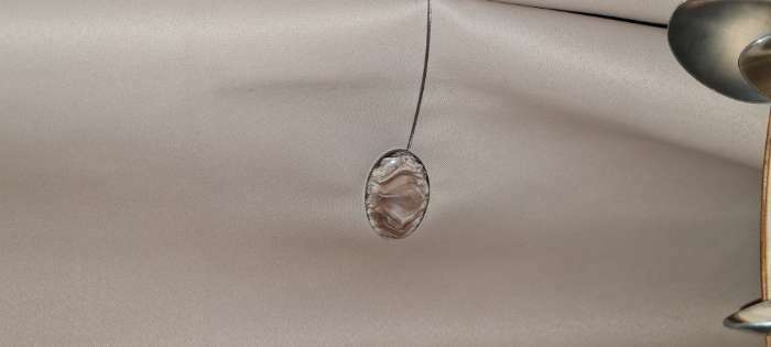 Фотография покупателя товара Подхват для штор «Мраморный камень», 5 × 3,5 см, 29 см, цвет кофейный