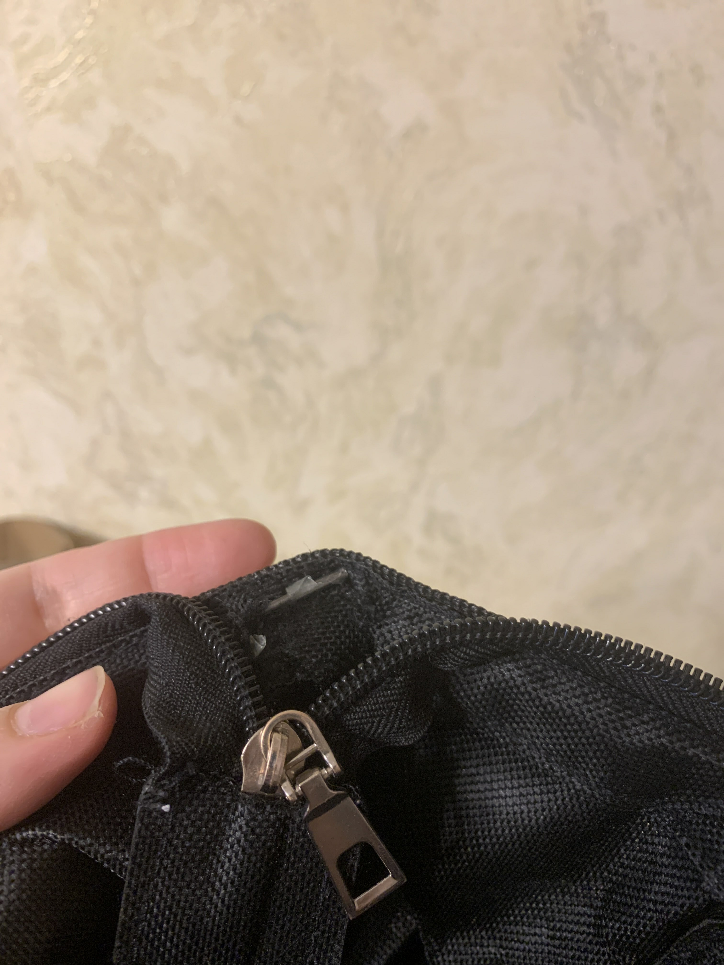 Фотография покупателя товара Рюкзак текстильный, с карманом «Black»,25х13х38 черный - Фото 3