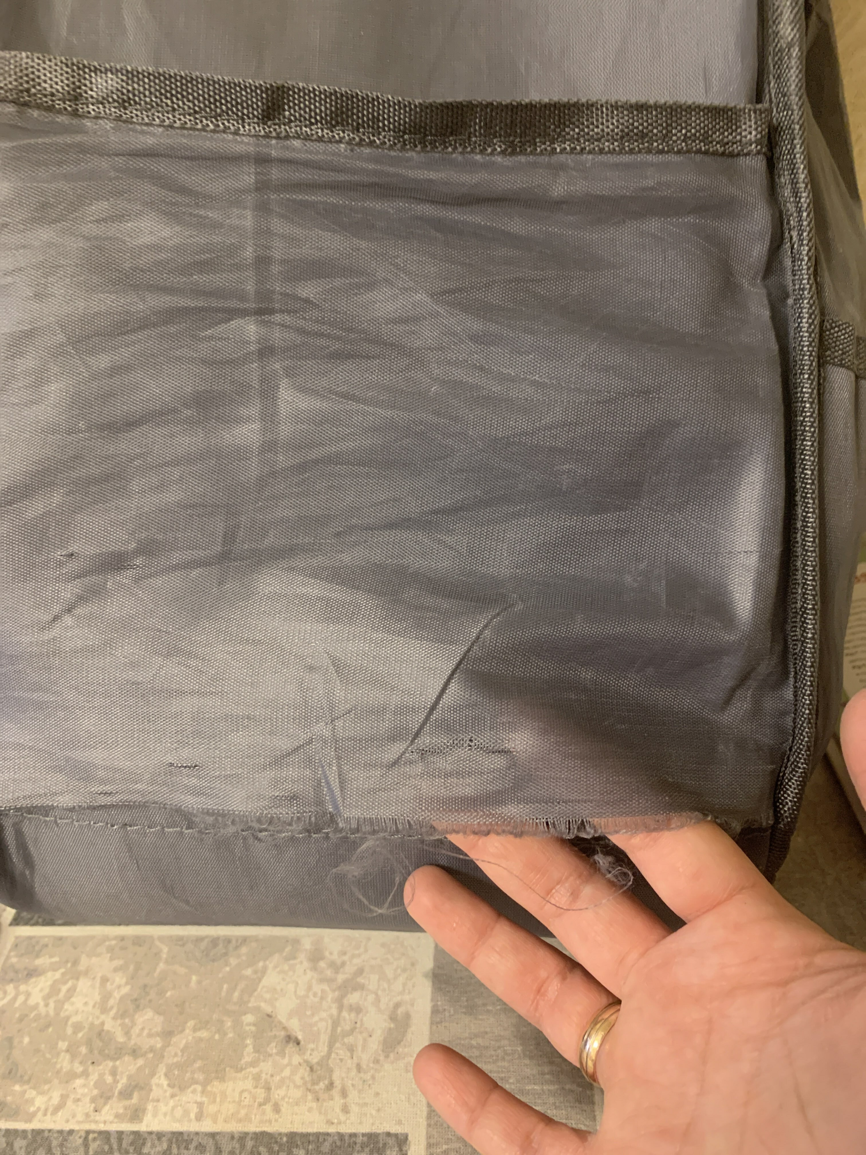 Фотография покупателя товара Рюкзак текстильный, с карманом «Black»,25х13х38 черный - Фото 1