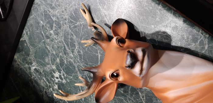 Фотография покупателя товара Подвесной декор - вешалка "Голова оленя" 33х18х14см - Фото 3