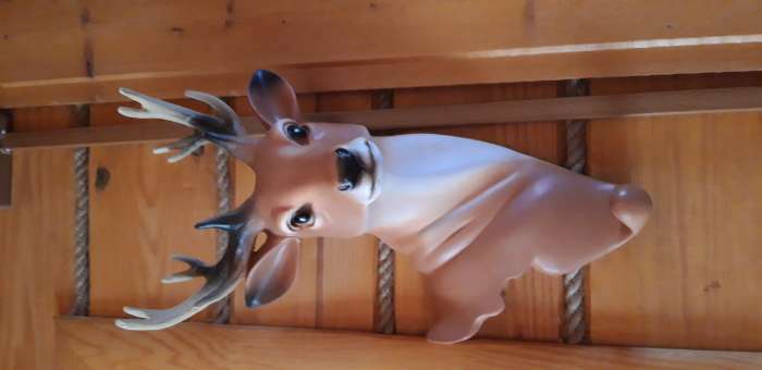 Фотография покупателя товара Подвесной декор - вешалка "Голова оленя" 33х18х14см - Фото 2