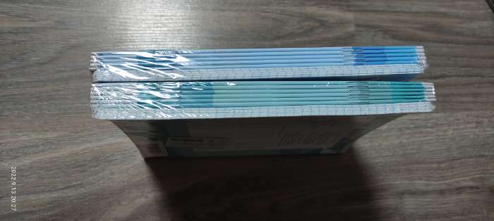 Фотография покупателя товара Тетрадь 12 листов в клетку ErichKrause Optima Rhombs, обложка мелованный картон, блок офсет, МИКС