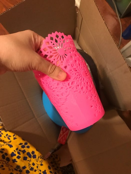 Фотография покупателя товара Корзинка пластиковая для хранения «Изморозь», 13×13×15 см, цвет МИКС - Фото 1