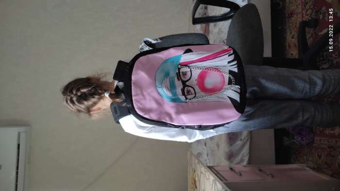 Фотография покупателя товара Рюкзак школьный, эргономичная спинка ART hype Girl, 39x32x14 см