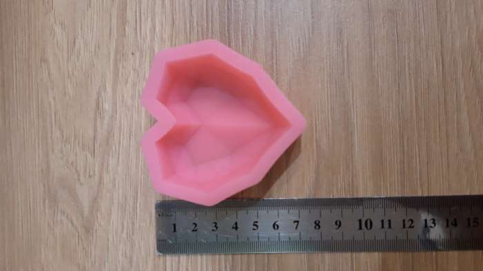 Фотография покупателя товара Молд Доляна «Сердце», силикон, 7,3×7,3×2,3 см, цвет розовый - Фото 12