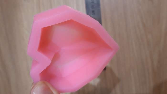 Фотография покупателя товара Молд Доляна «Сердце», силикон, 7,5×7,5×2,5 см, цвет розовый - Фото 9