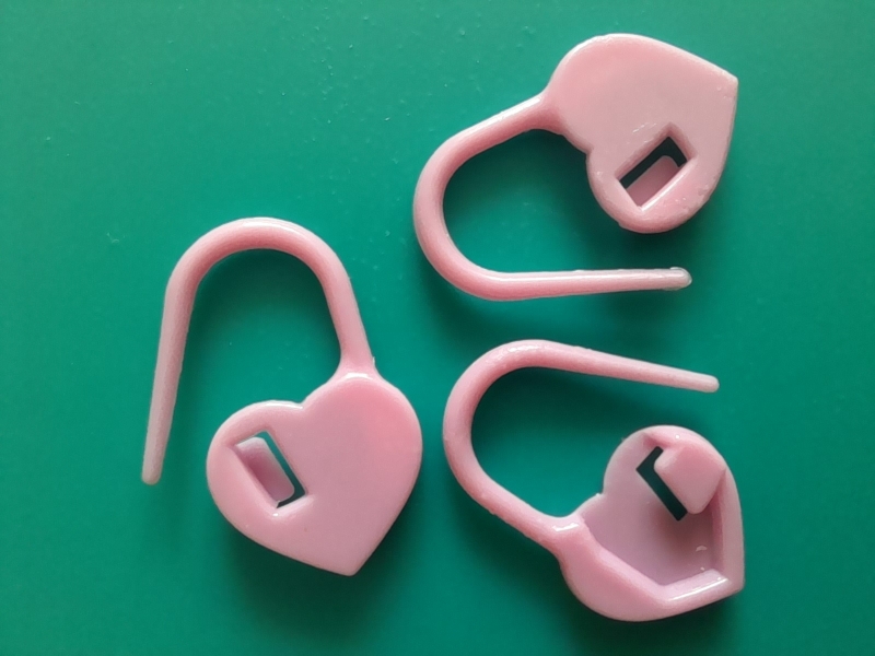 Фотография покупателя товара Набор маркеров для петель «Сердце», 2 см, 20 шт, цвет розовый - Фото 7