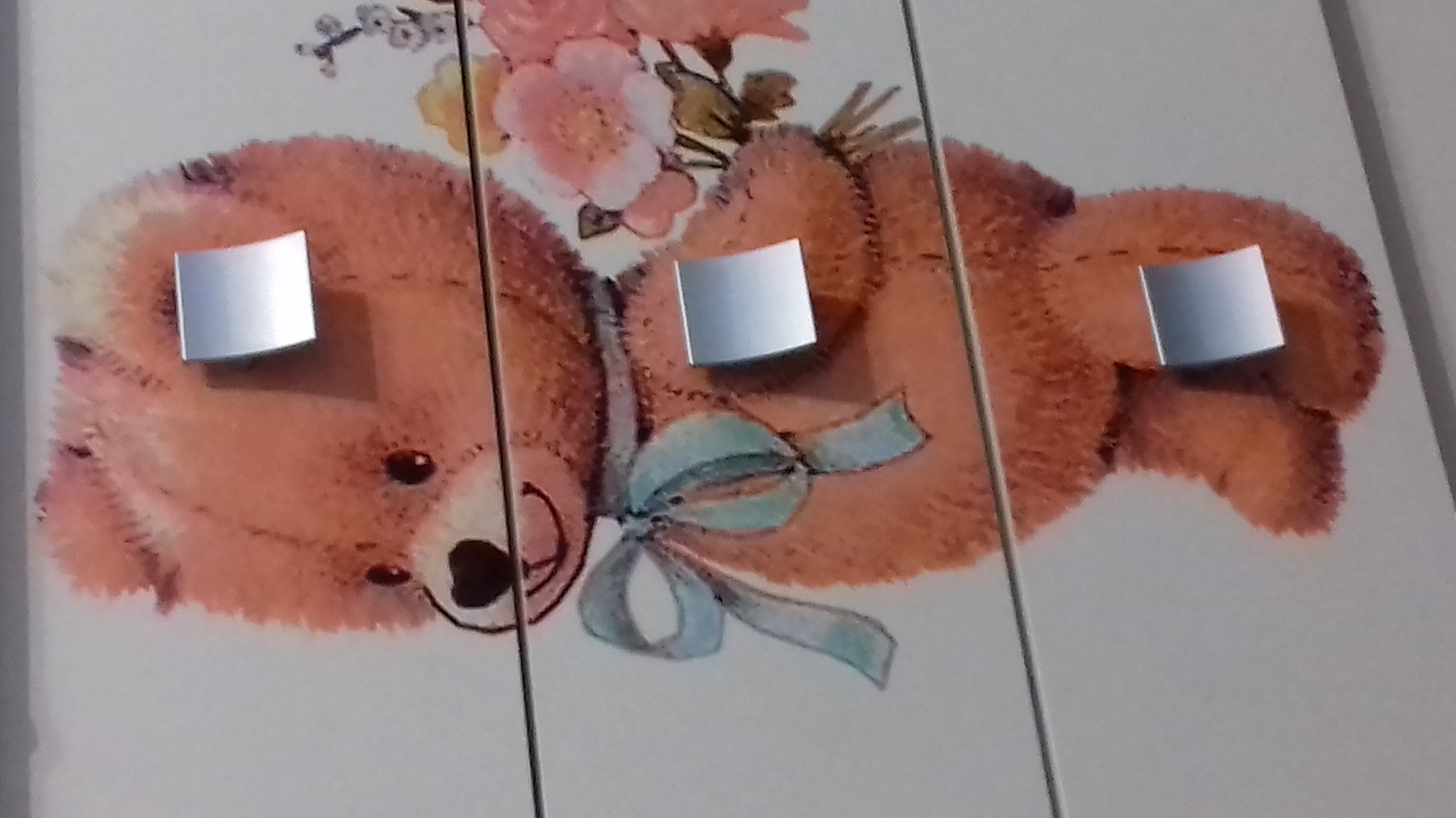 Фотография покупателя товара Детская кровать-трансформер «Мишка» с поперечным маятником, цвет белый