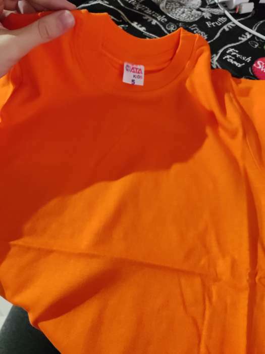 Фотография покупателя товара Футболка детская, цвет оранжевый, рост 152 см - Фото 4