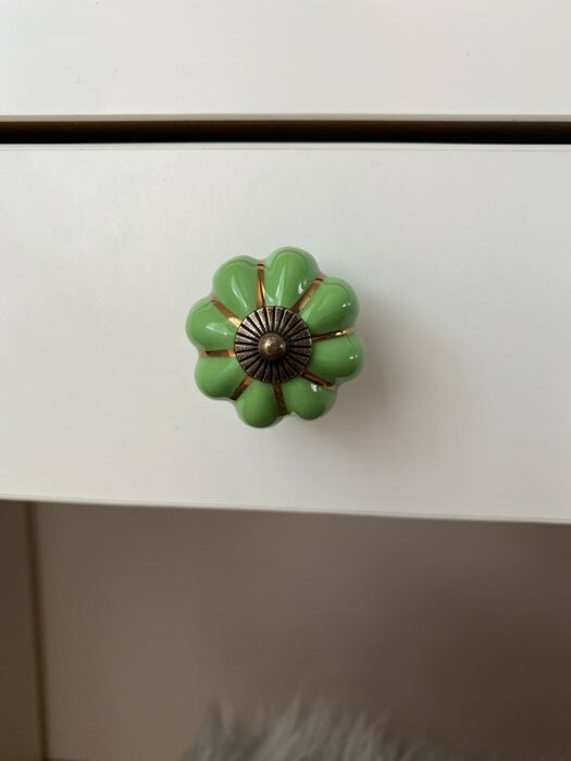 Фотография покупателя товара Ручка-кнопка PEONY Ceramics 001, керамическая, желтая - Фото 15