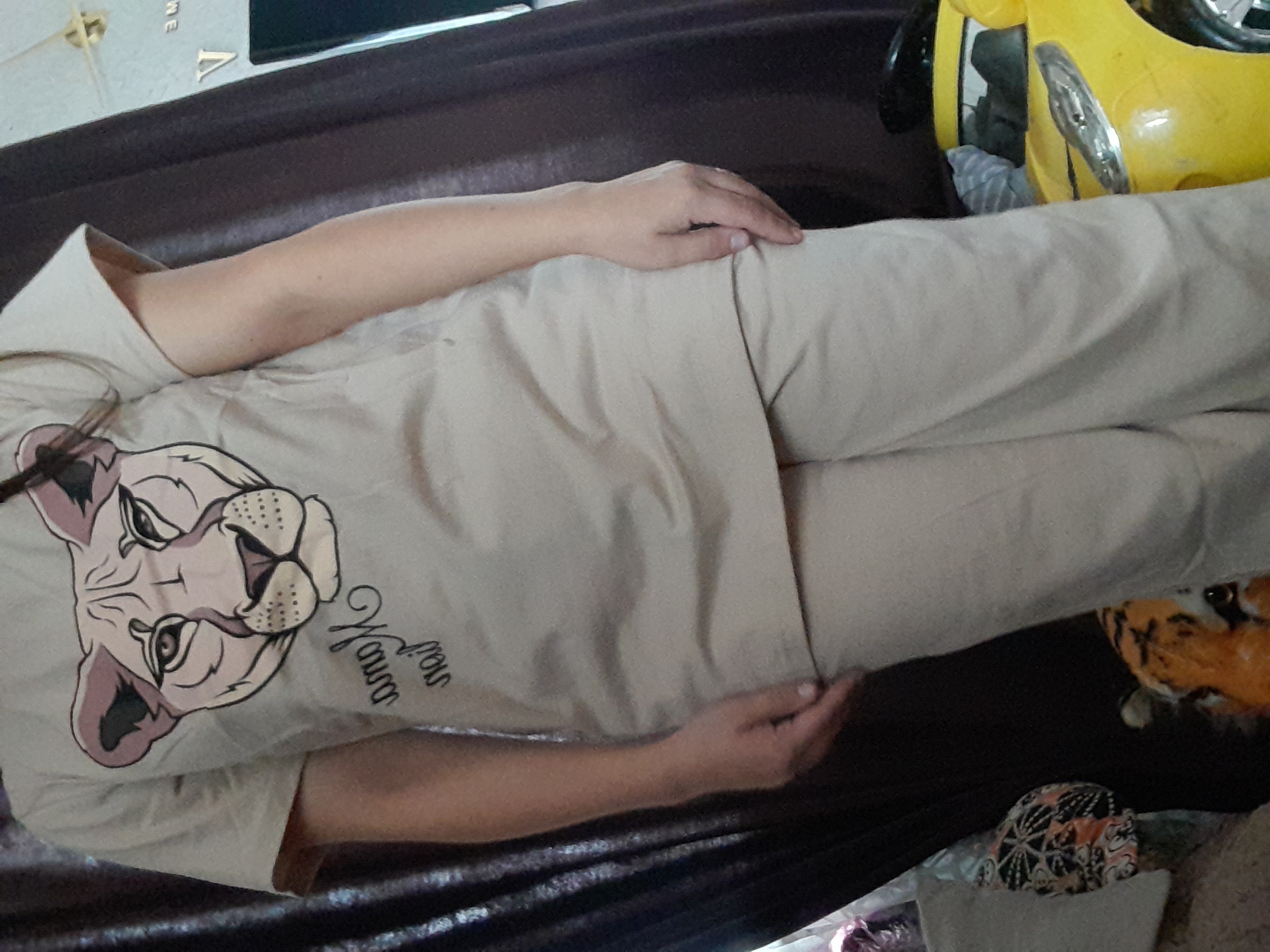 Фотография покупателя товара Пижама женская (футболка и брюки) KAFTAN "Lion" р. 40-42 - Фото 2