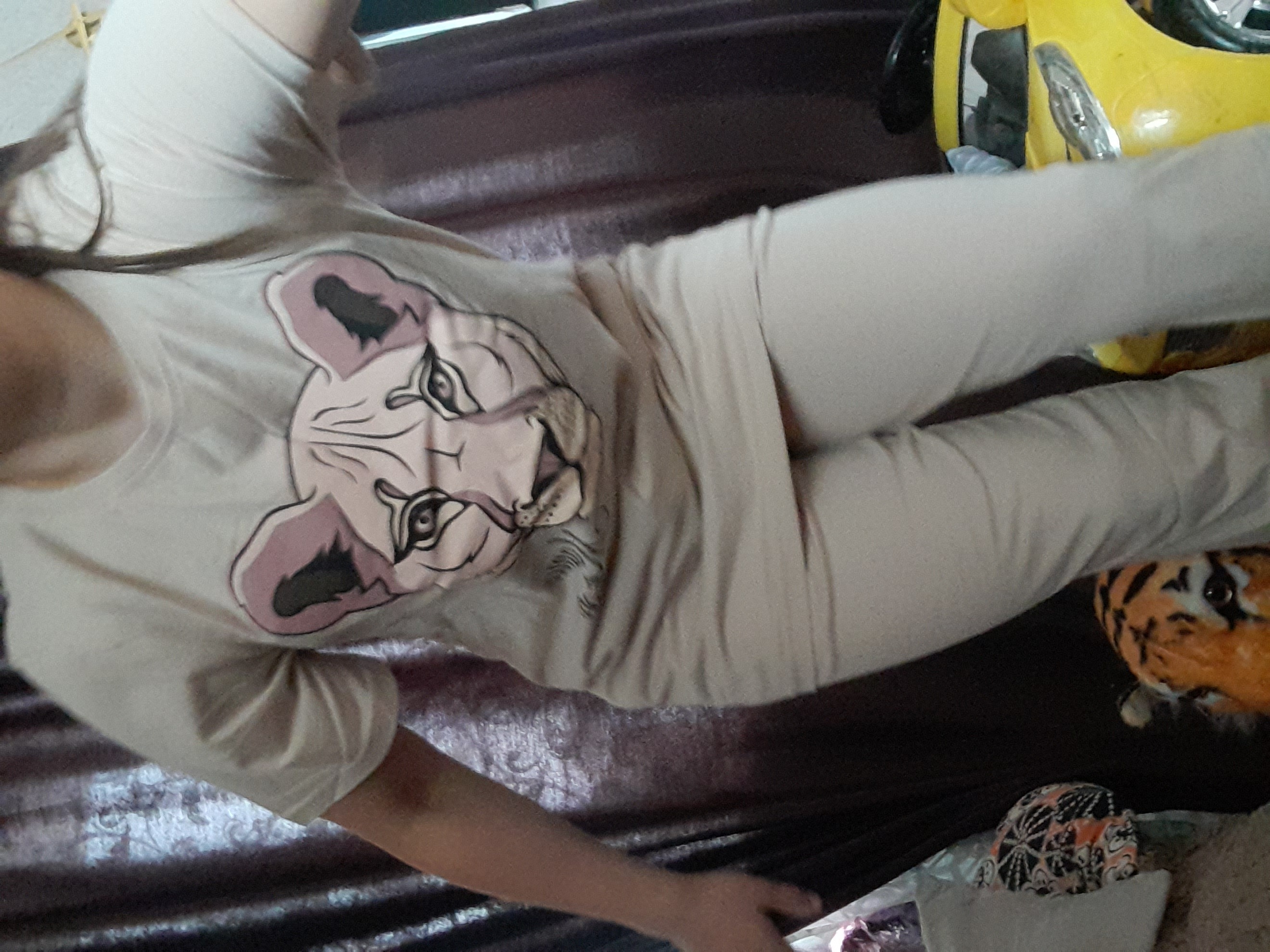Фотография покупателя товара Пижама женская (футболка и брюки) KAFTAN "Lion" р. 40-42 - Фото 1