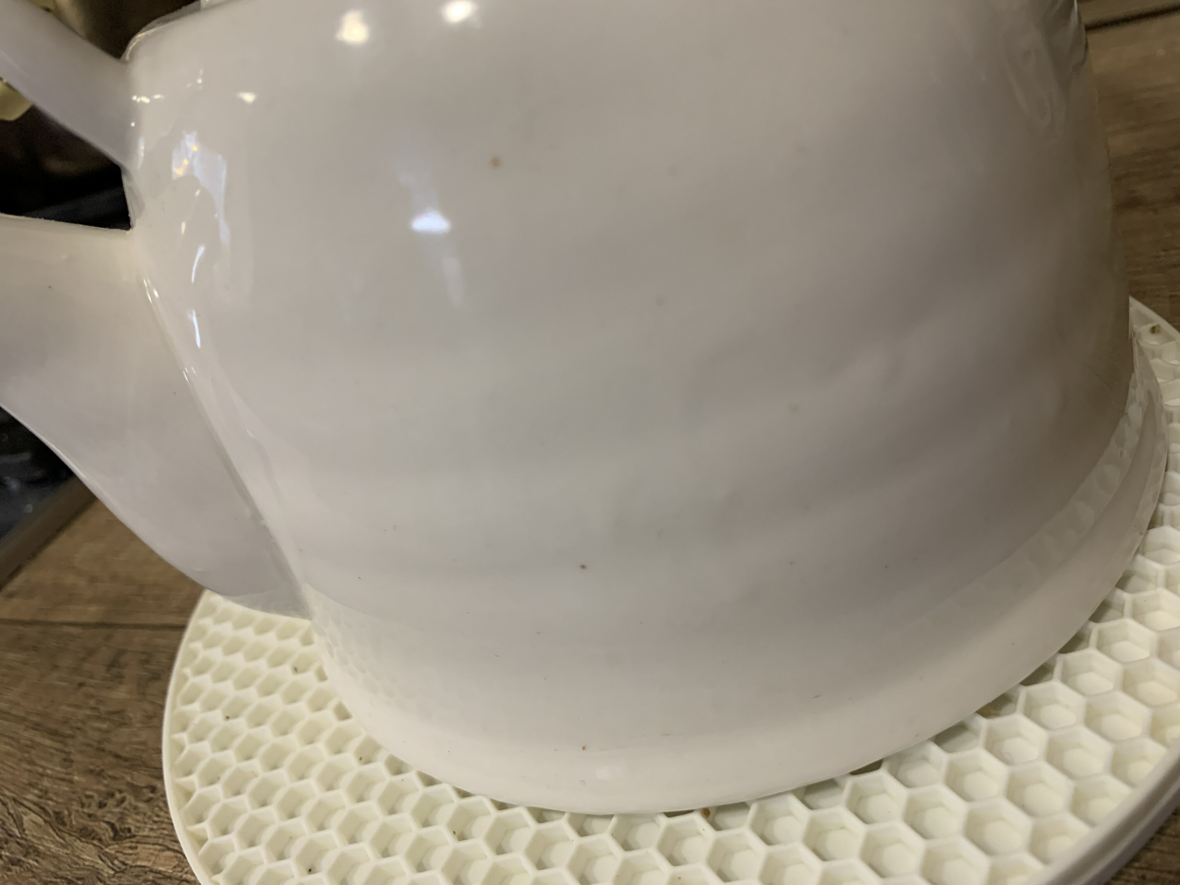 Фотография покупателя товара Чайник заварочный «Белые облака», 900 мл, с металлическим ситом - Фото 1
