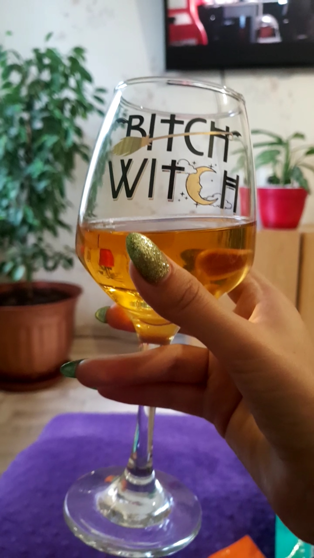 Фотография покупателя товара Бокал для вина "Bitch Witch", 350 мл - Фото 1