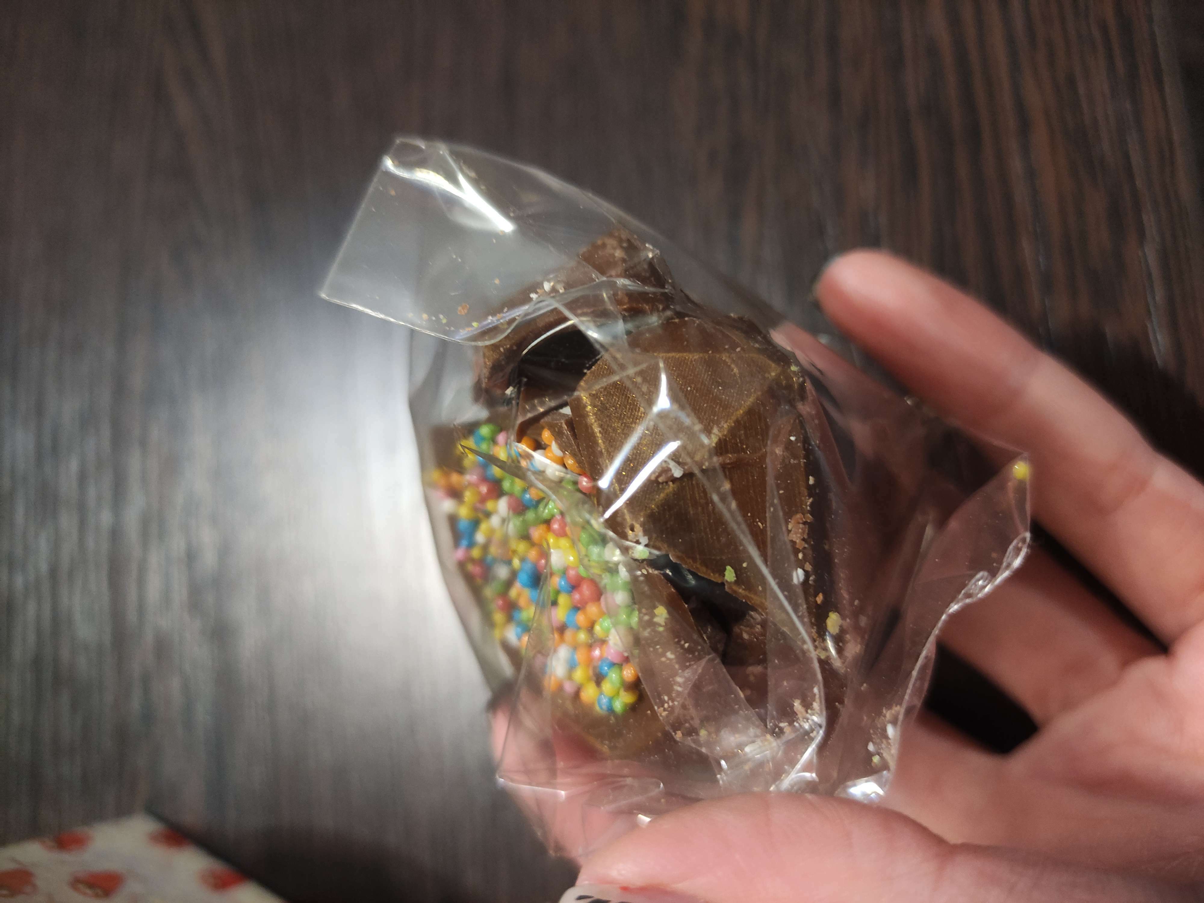 Фотография покупателя товара Фигурный шоколад "Бомбочка с маршмеллоу "Счастливого года", 38 г