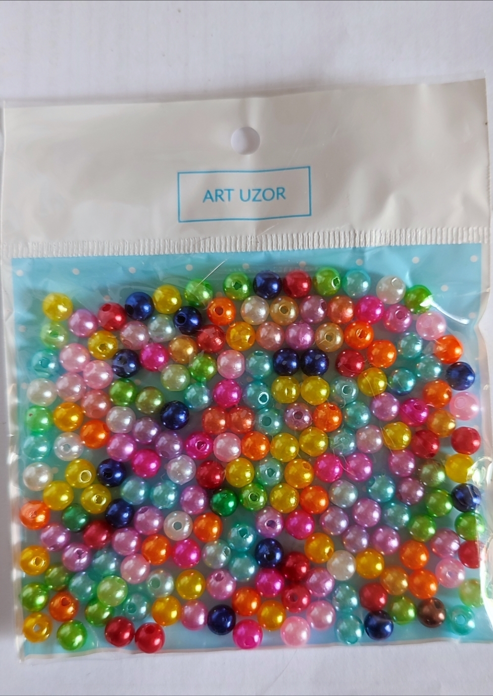 Фотография покупателя товара Бусины для творчества пластик "Шершавые разноцветные шарики" набор 20 гр d=0,6 см - Фото 2