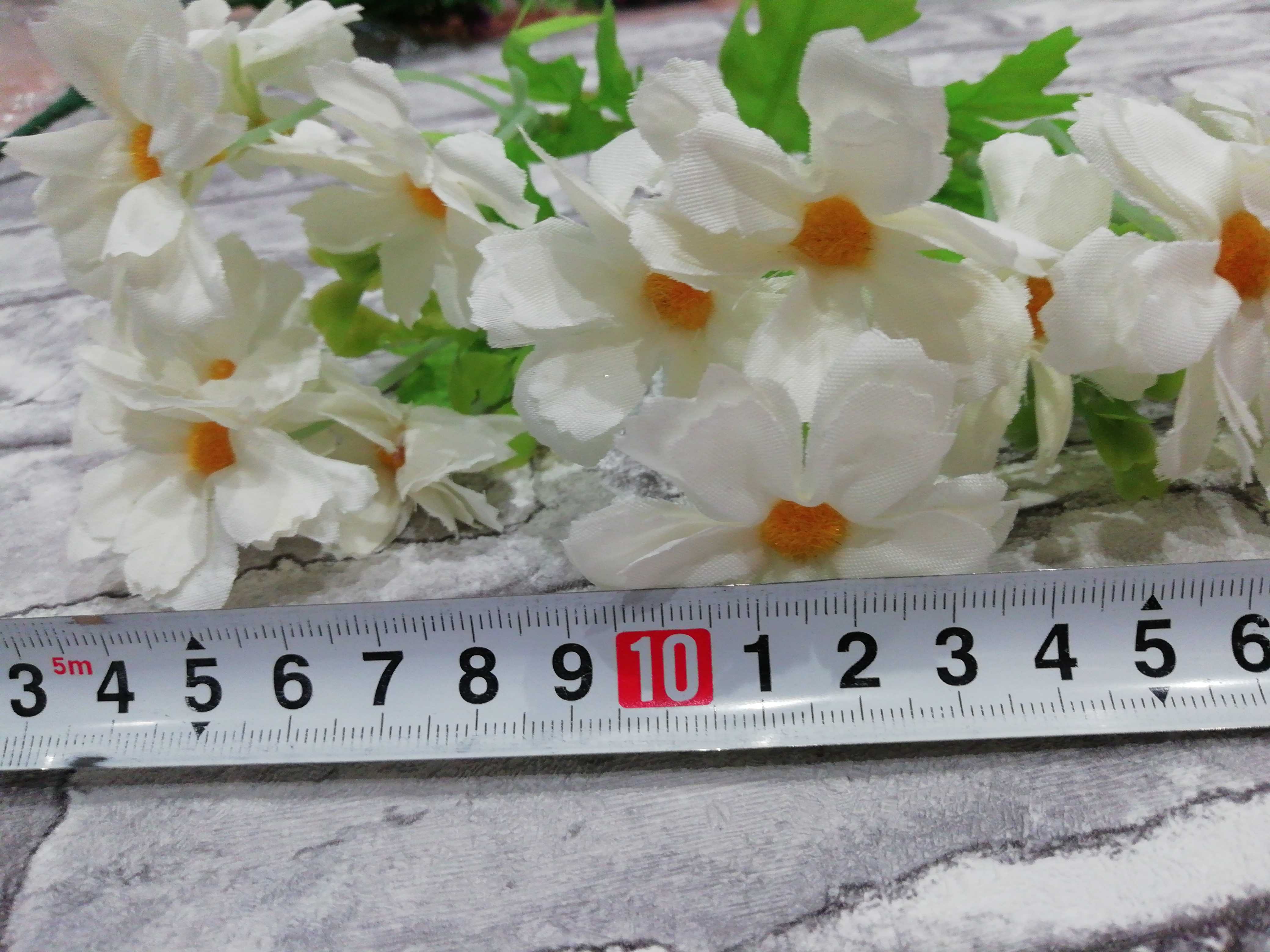Фотография покупателя товара Букет "Незабудки" 30 см, d цветка 4,5 см,  белый - Фото 1