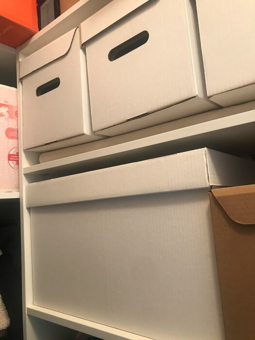 Фотография покупателя товара Коробка для хранения, белая, 48 х 32,5 х 29,5 см - Фото 3