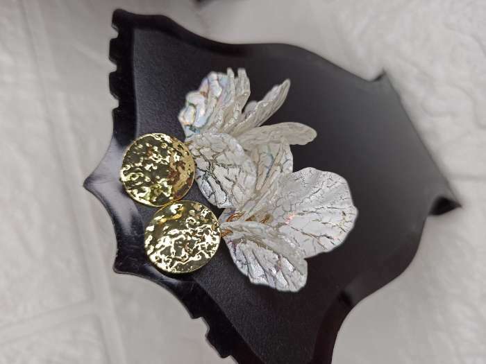 Фотография покупателя товара Серьги ассорти «Ветер» бабочка, малые, цвет белый в золоте - Фото 14