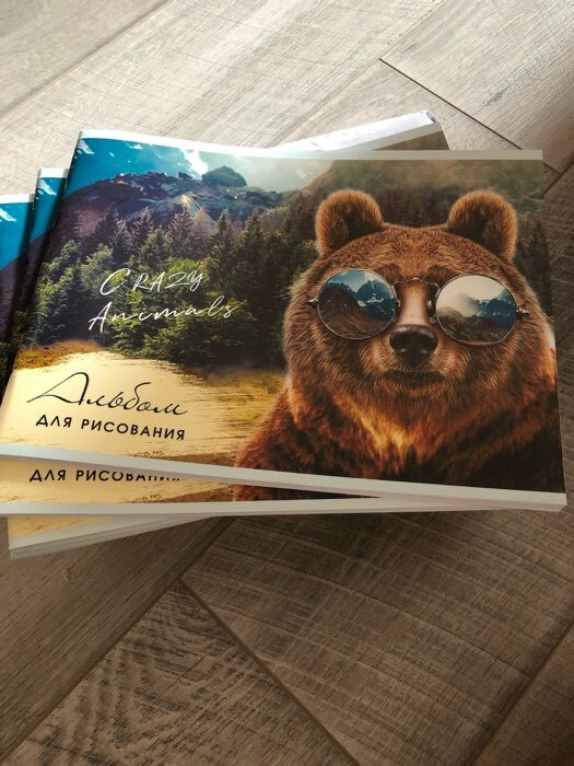 Фотография покупателя товара Альбом для рисования Calligrata А4, 40 листов на скрепке, обложка мелованная бумага, блок 100 г/м² - Фото 3