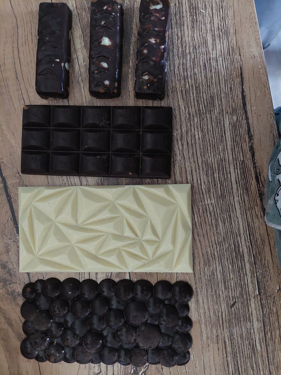 Фотография покупателя товара Форма для шоколада и конфет «Батончик классический», 21×14 см, 3 ячейки (9×3×1,6 см), цвет прозрачный - Фото 1